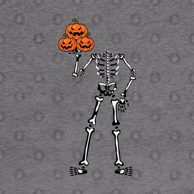Skeleton Pumpkin by BloomInOctober